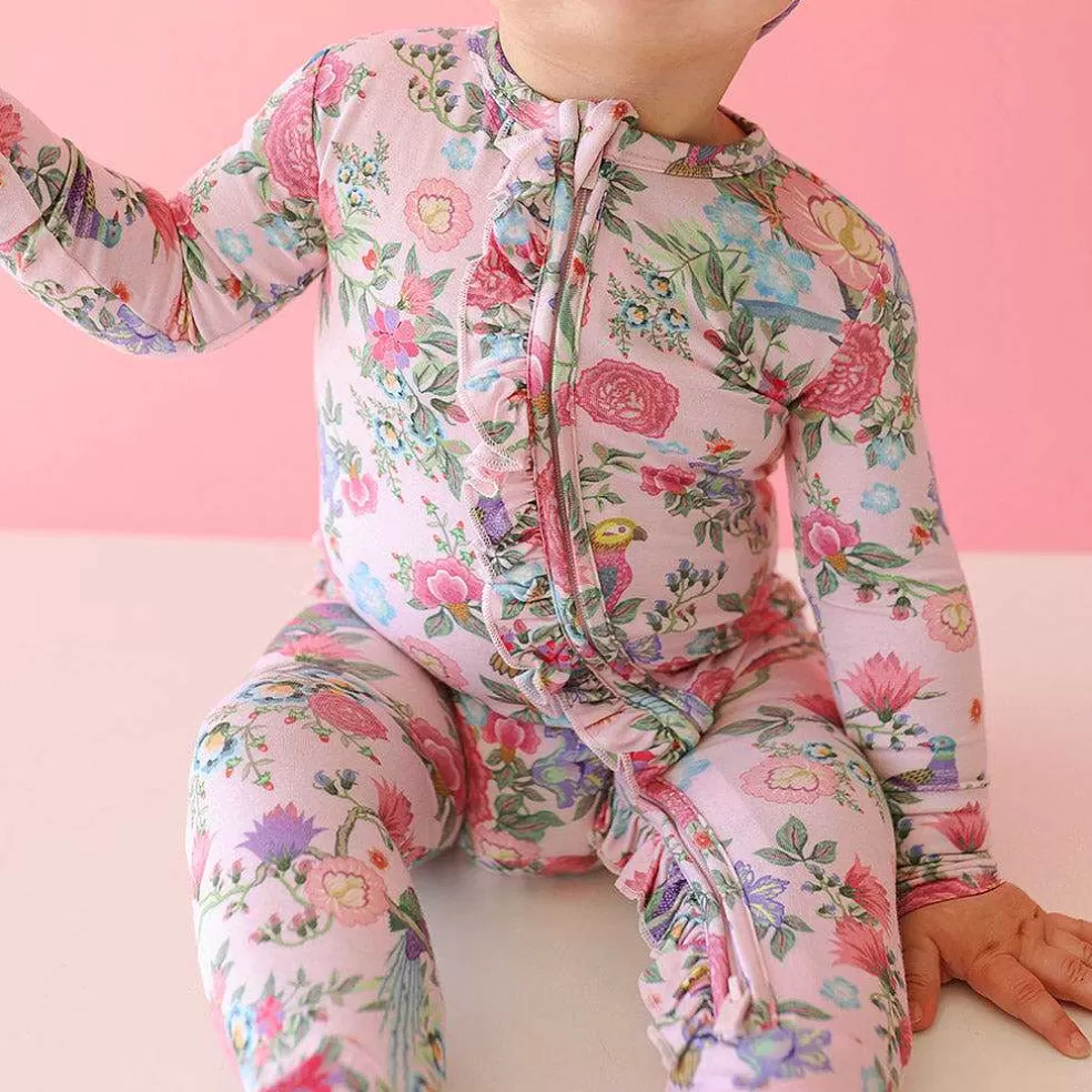 Posh Peanut Footie Ruffled Zippered One Piece Best