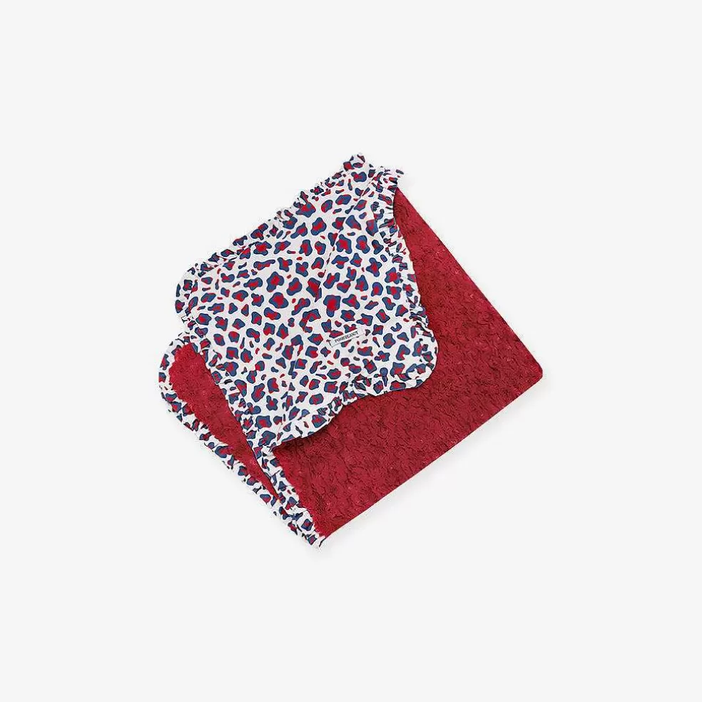 Posh Peanut Minky Ruffled Luxette Patoo® Blanket Outlet