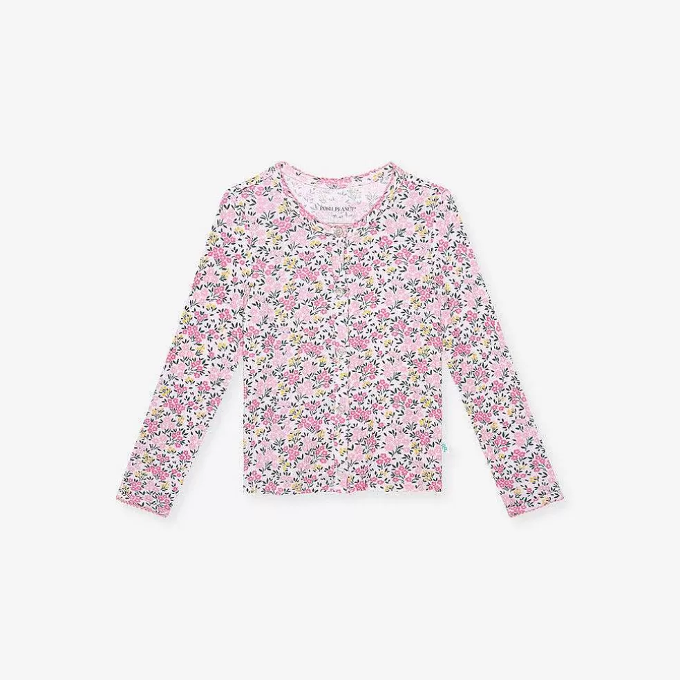Posh Peanut Pointelle Cardigan Cheap