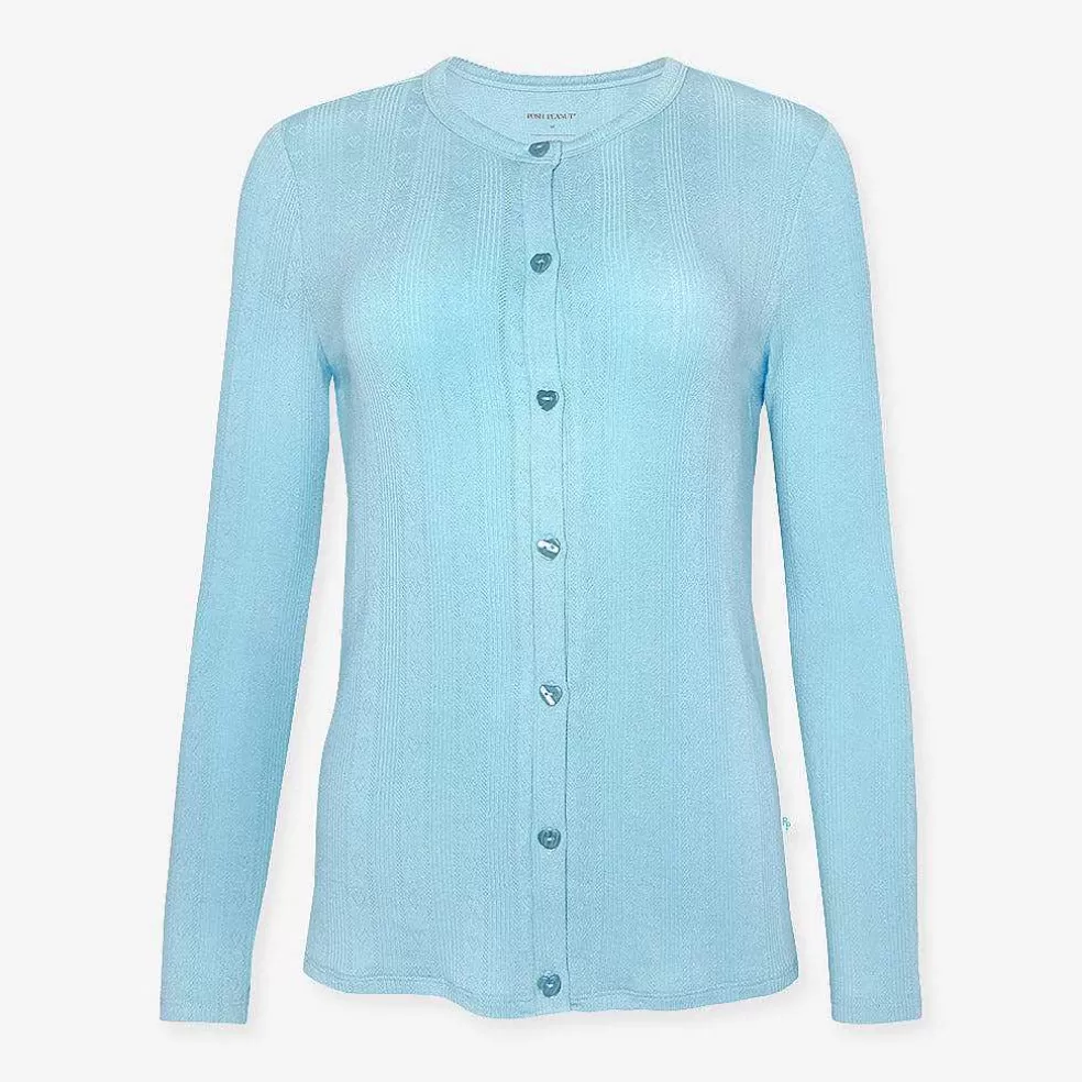 Posh Peanut Pointelle Women'S Cardigan Cheap