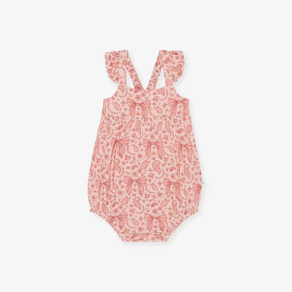 Posh Peanut Ruffled Bubble Romper New