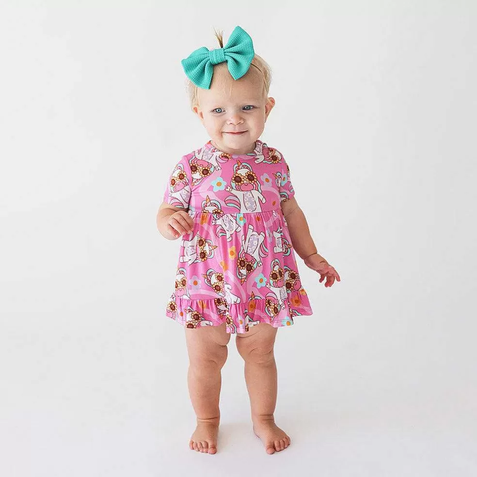 Posh Peanut Ruffled Twirl Bodysuit Dress Cheap