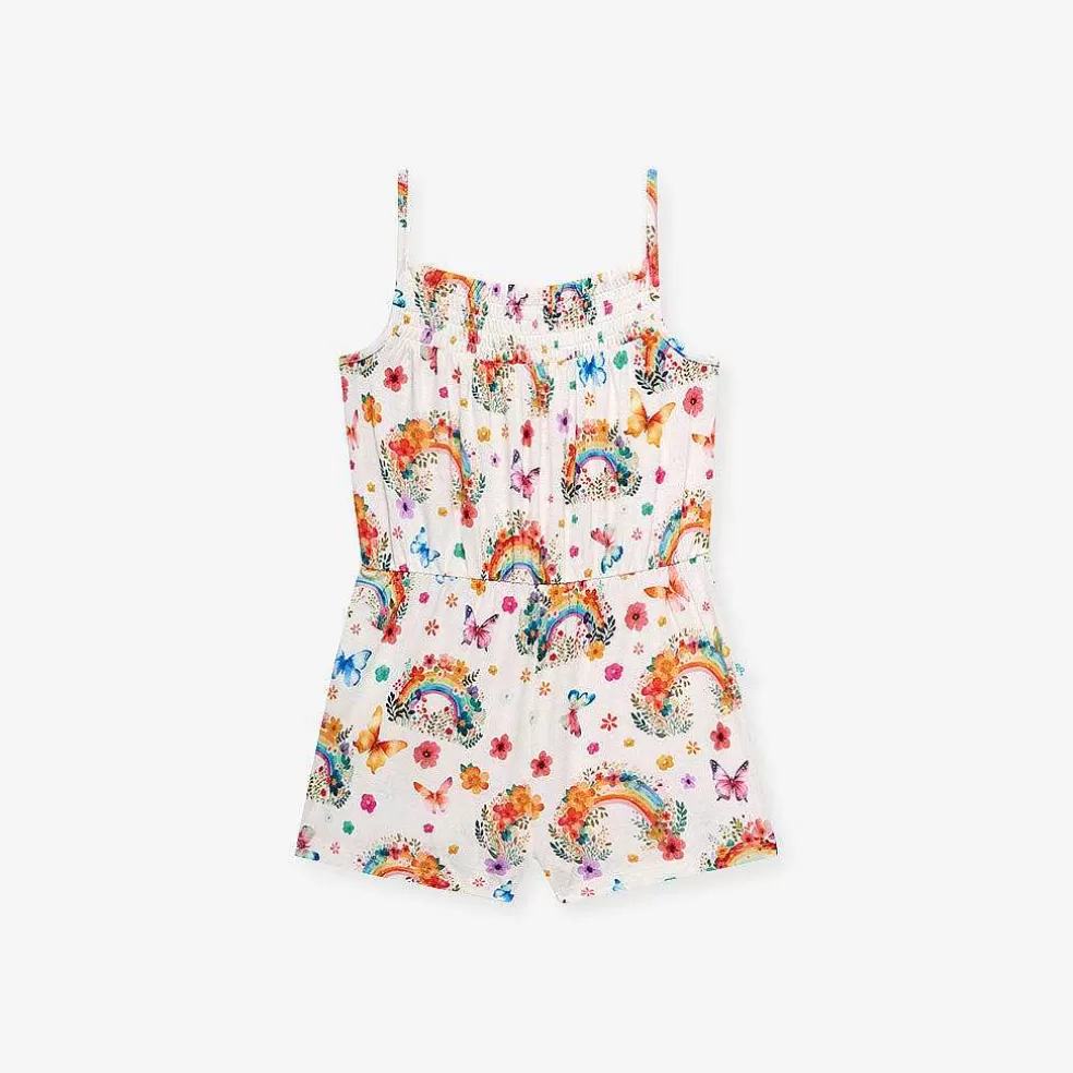 Posh Peanut Smocked Romper Sale