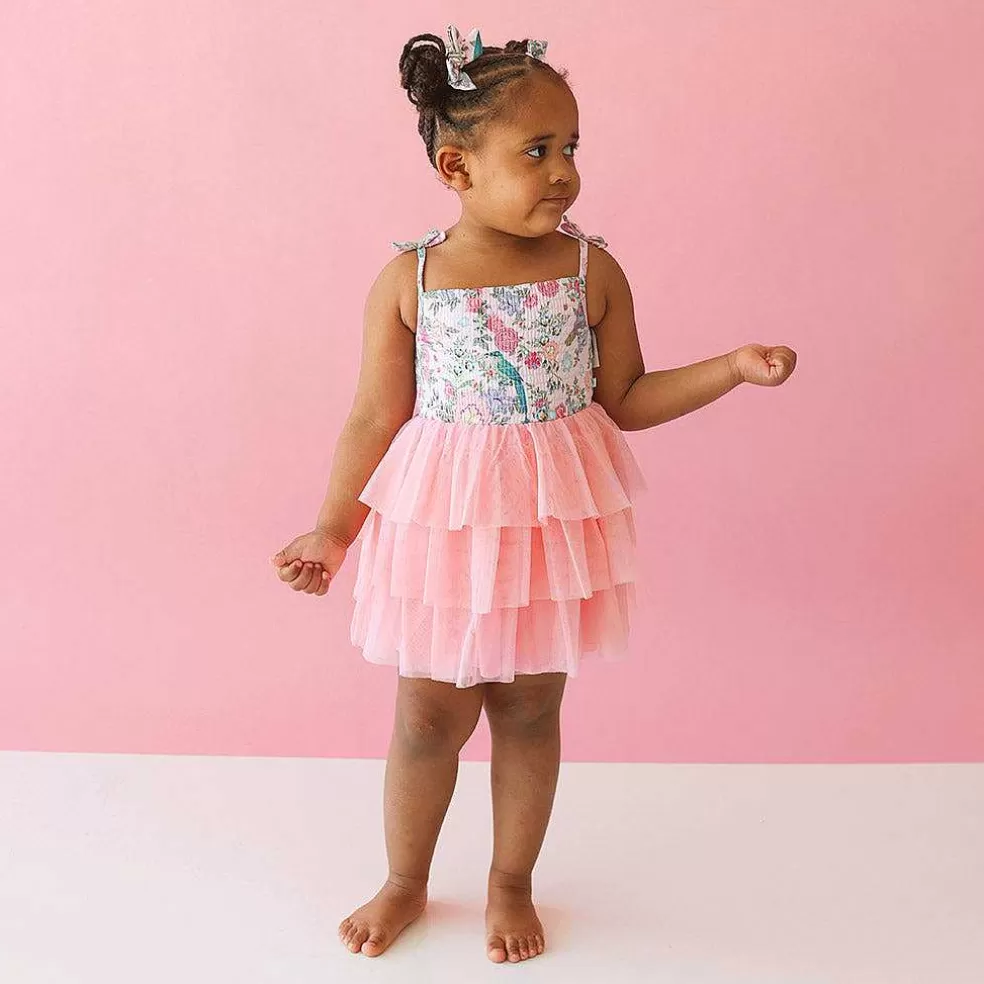 Posh Peanut Smocked Tulle Dress Clearance