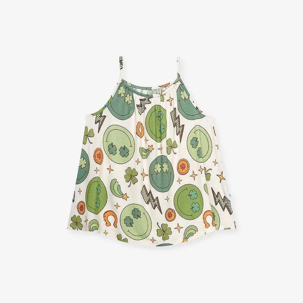 Posh Peanut Tank Ruffled Short Set Shop
