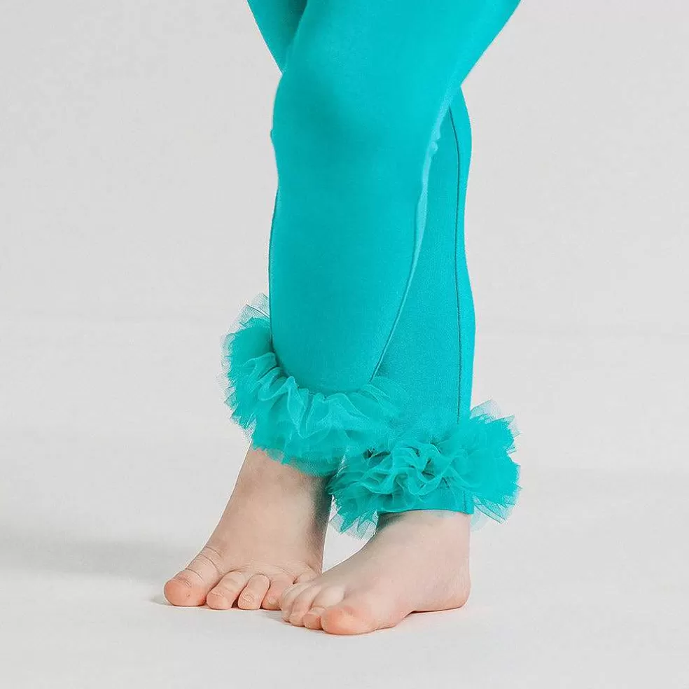 Posh Peanut Tulle Ruffled Leggings Shop
