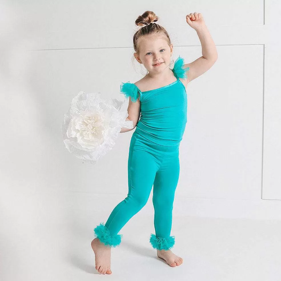Posh Peanut Tulle Ruffled Leggings Shop