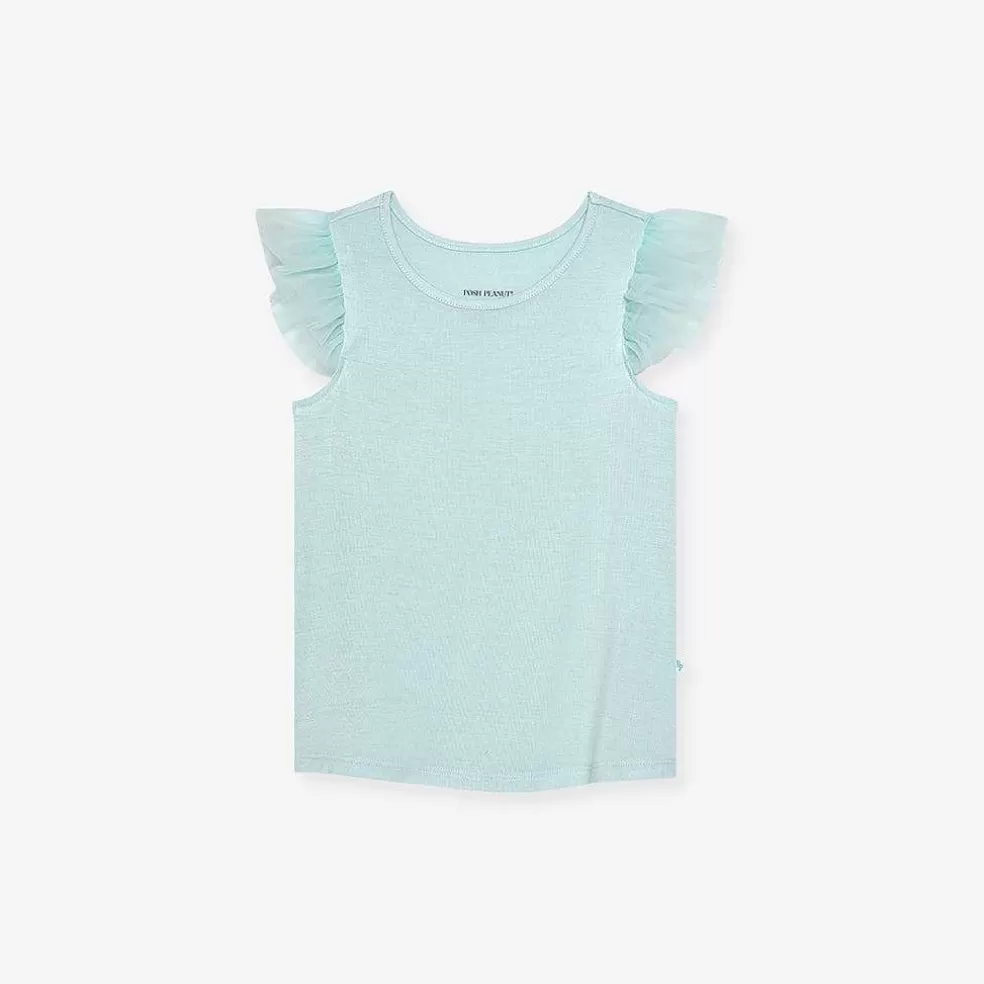 Posh Peanut Tulle Sleeve Shirt Store