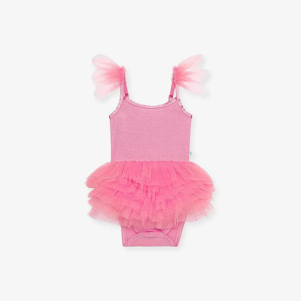 Posh Peanut Tulle Smocked Bodysuit Dress Best Sale