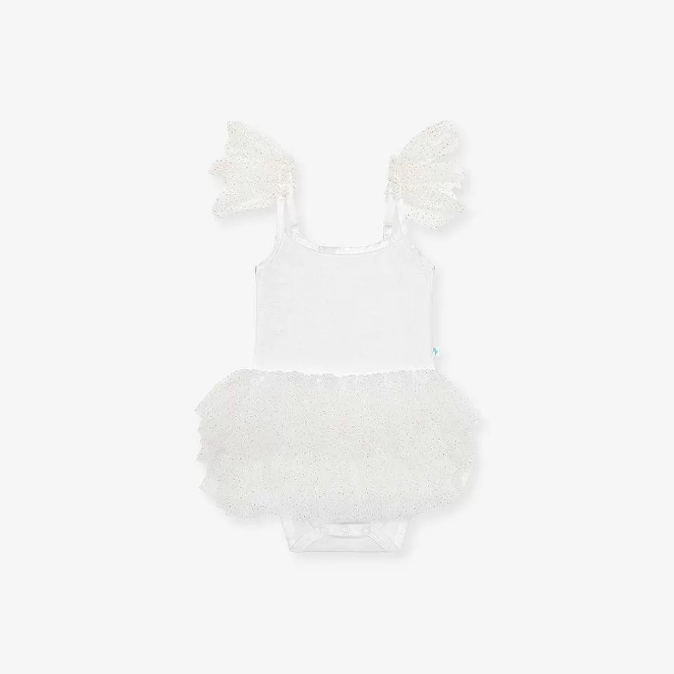 Posh Peanut Tulle Smocked Bodysuit Dress Flash Sale
