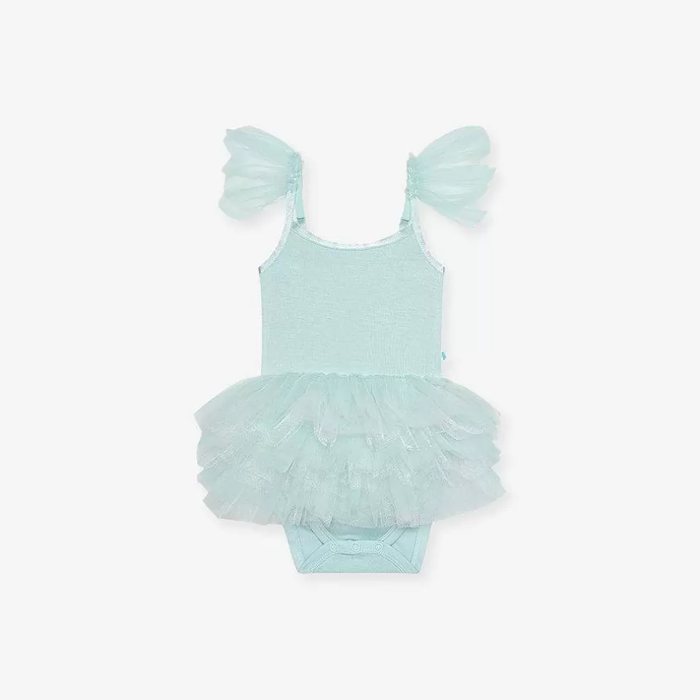 Posh Peanut Tulle Smocked Bodysuit Dress Flash Sale