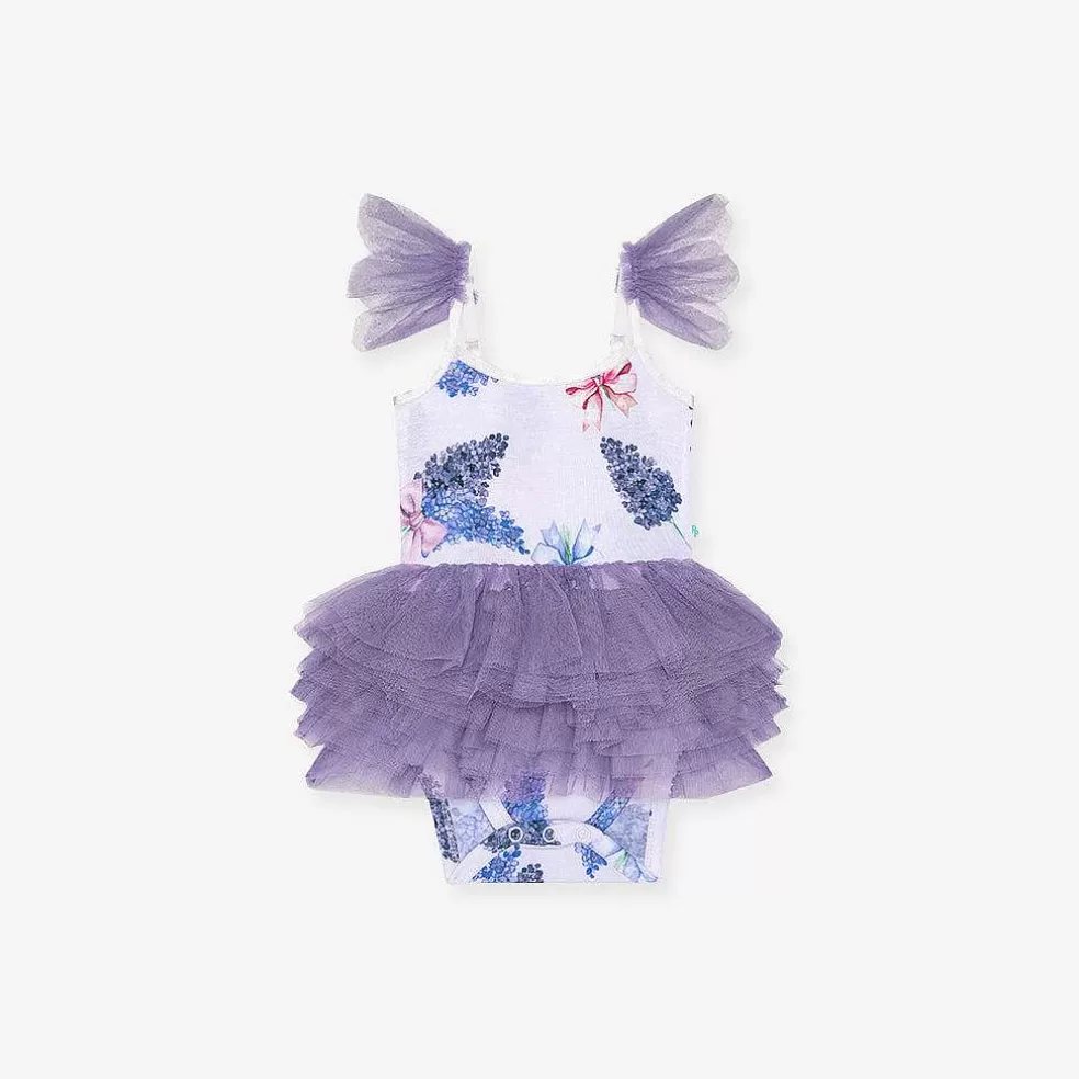 Posh Peanut Tulle Smocked Bodysuit Dress Discount