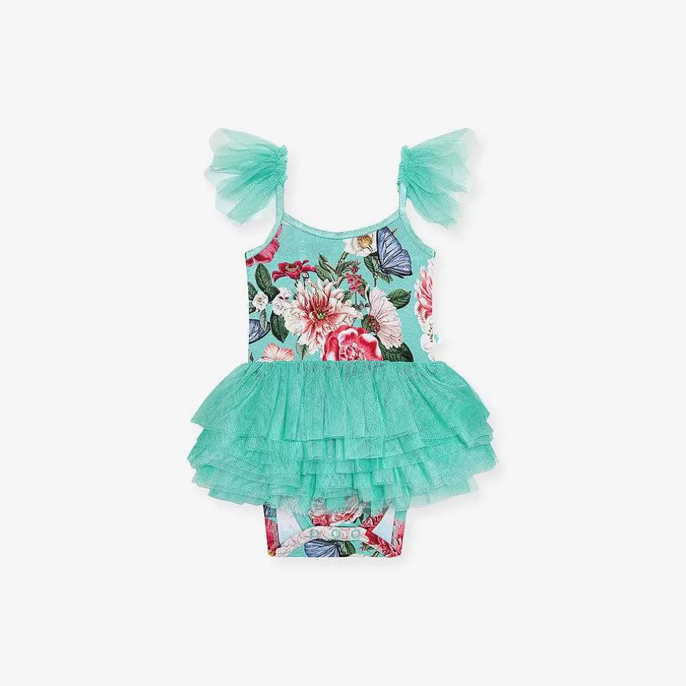 Posh Peanut Tulle Smocked Bodysuit Dress Flash Sale