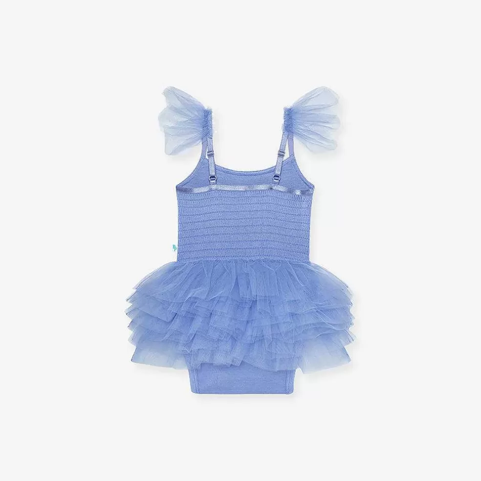 Posh Peanut Tulle Smocked Bodysuit Dress Store