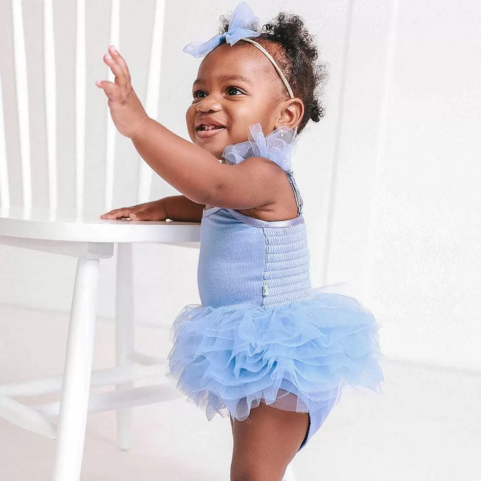 Posh Peanut Tulle Smocked Bodysuit Dress Store