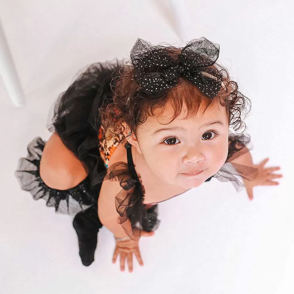 Posh Peanut Tulle Smocked Bodysuit Dress Best