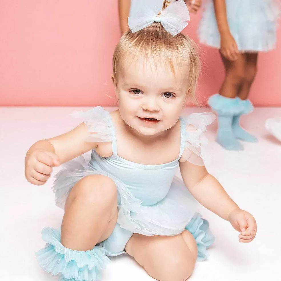 Posh Peanut Tulle Smocked Bodysuit Dress Flash Sale