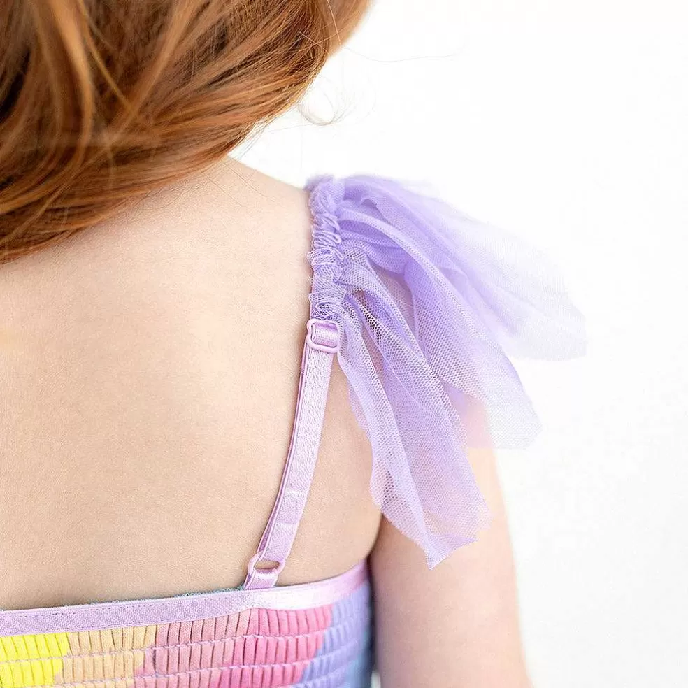 Posh Peanut Tulle Smocked Dress Store