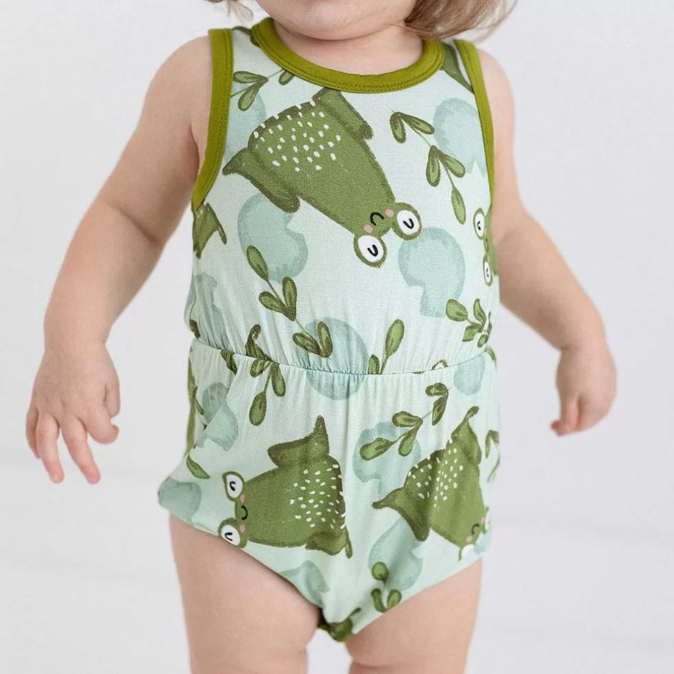 Posh Peanut Varsity Romper Hot