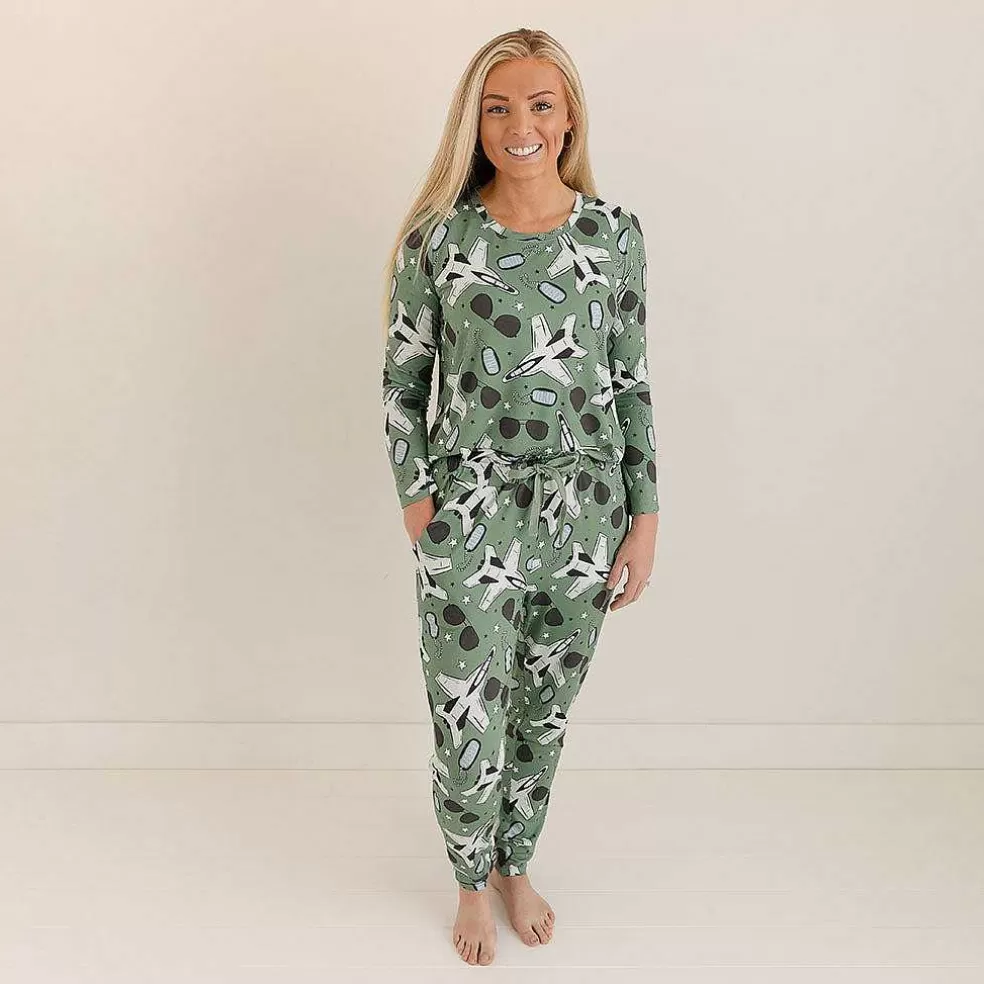 Posh Peanut Women'S Long Sleeve Scoop Loungewear Sale