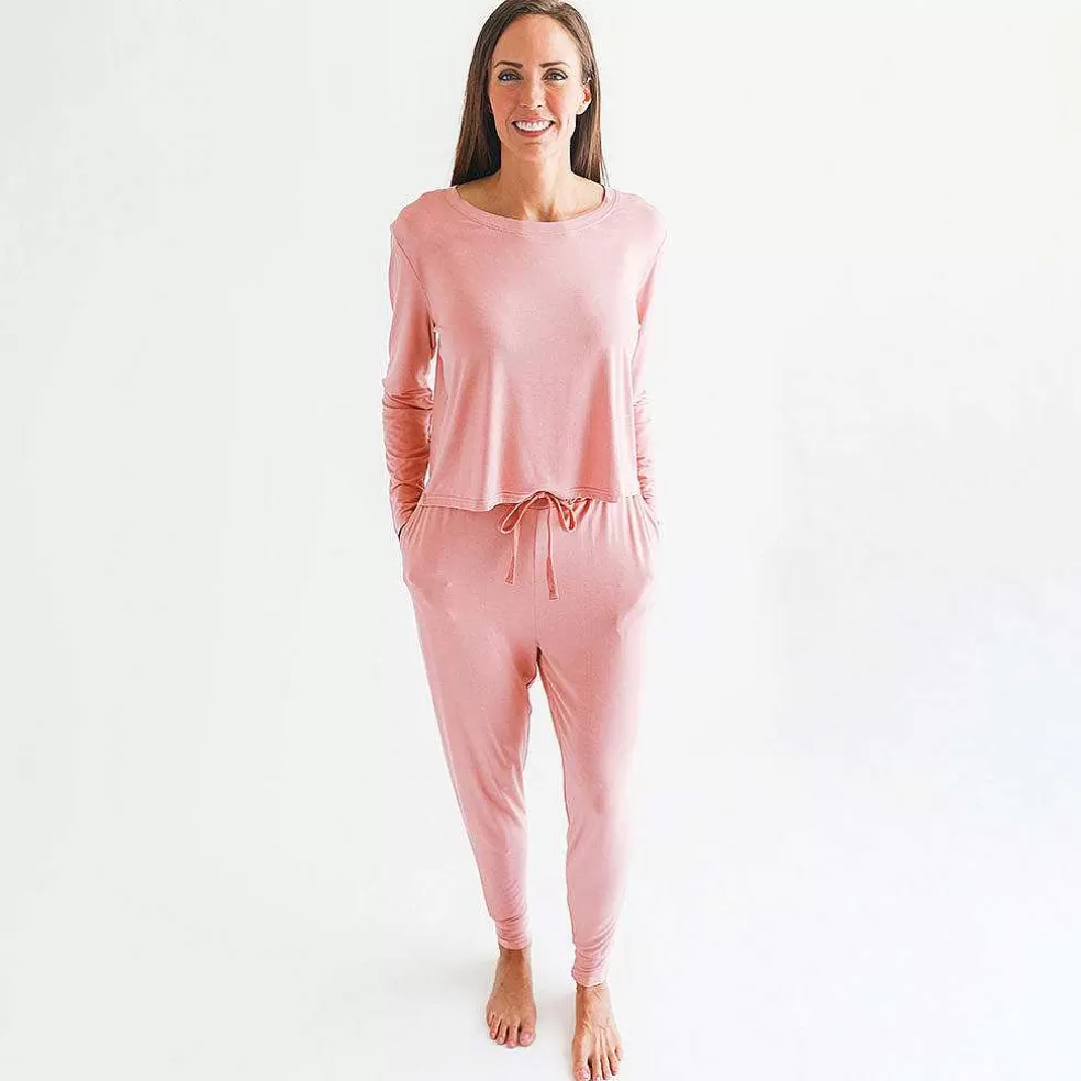 Posh Peanut Women'S Long Sleeve Scoop Loungewear New