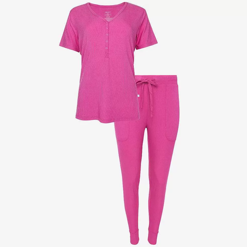 Posh Peanut Women'S Short Sleeve Loungewear Best Sale