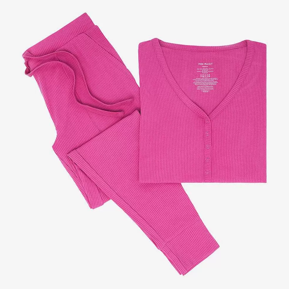 Posh Peanut Women'S Short Sleeve Loungewear Best Sale
