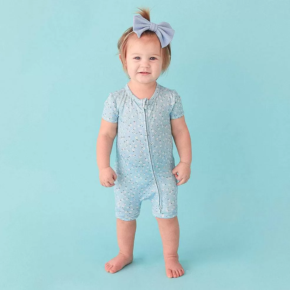 Posh Peanut Zippered Romper Hot