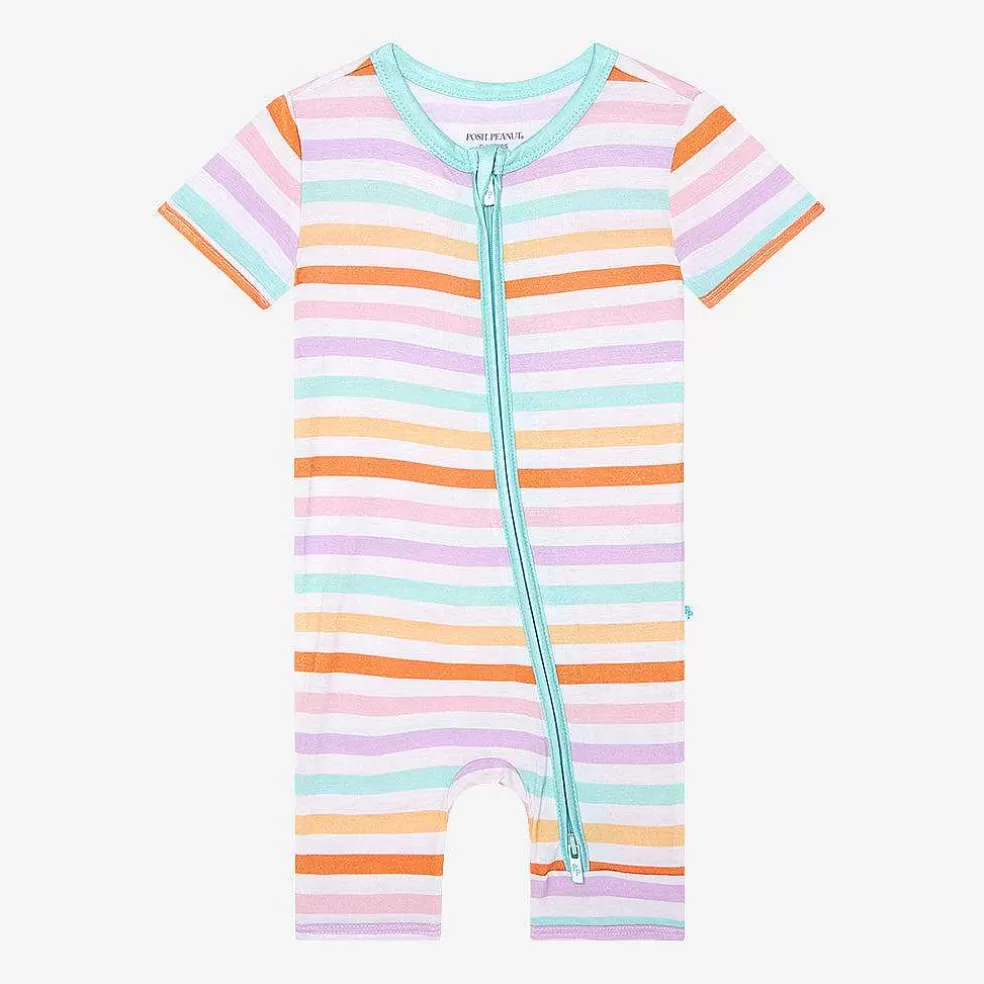 Posh Peanut Zippered Romper Store