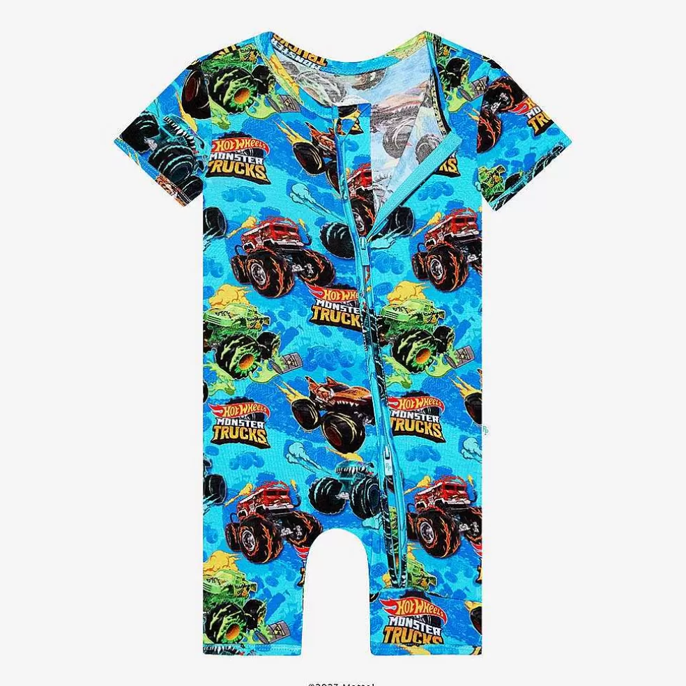 Posh Peanut Zippered Romper New