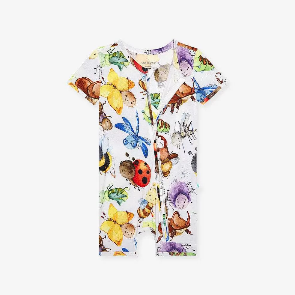 Posh Peanut Zippered Romper Shop